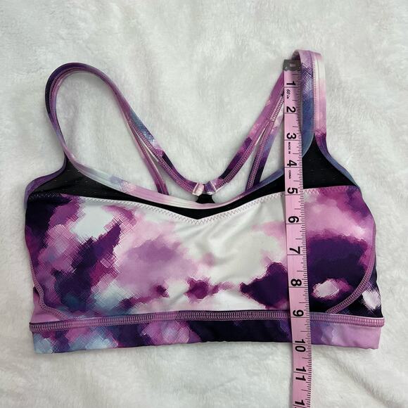 Lululemon Sweaty Endeavor Blooming Pixie Strappy Back Sports Bra Size 4 - Picture 9 of 10